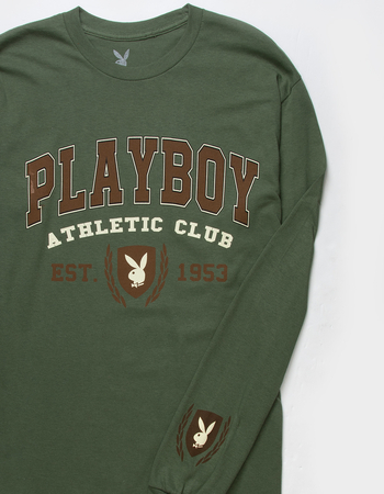 PLAYBOY Athletic Club Mens Long Sleeve Tee