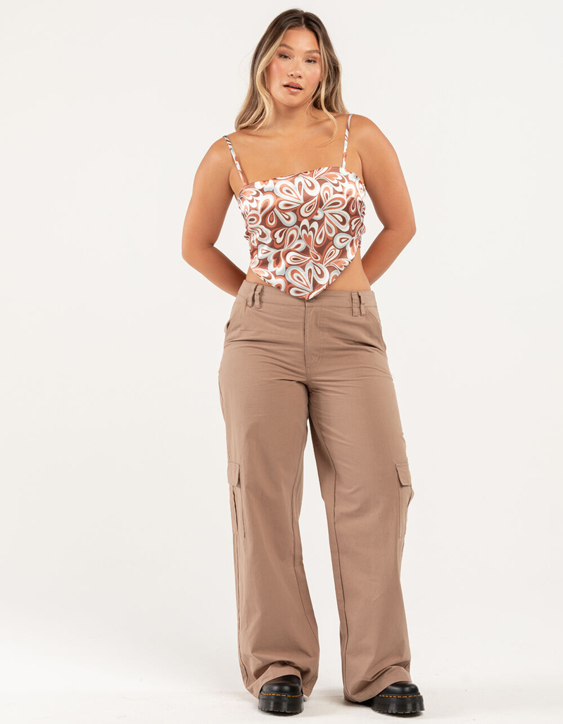 RSQ Womens Low Rise Cargo Pants image number 4