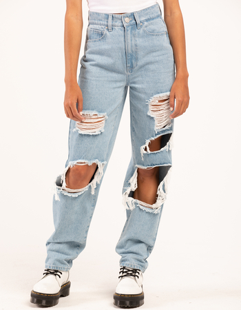 RSQ Womens High Rise Baggy Jeans Alternative Image