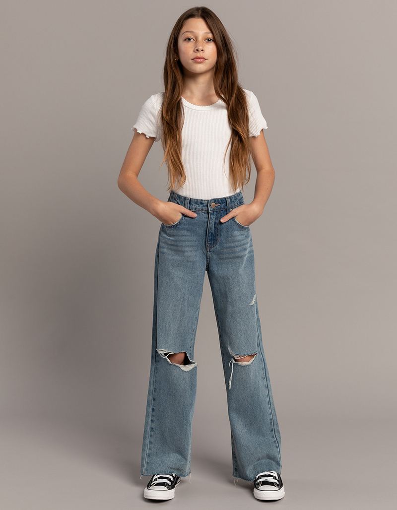 RSQ Girls High Rise Wide Leg Jeans image number 0