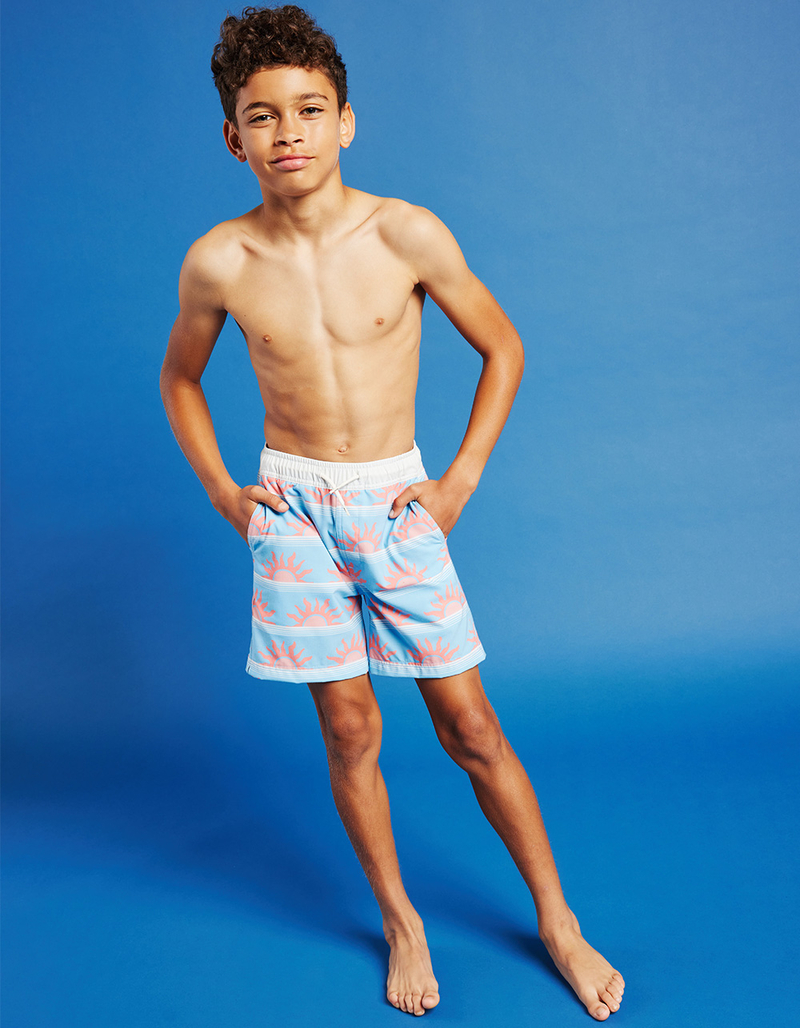 RSQ Boys Sun Stripe 5'' Swim Shorts image number 0