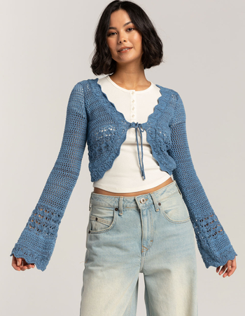 BDG Urban Outfitters Tie Front Crochet Womens Cardigan