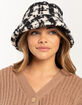 Plaid Sherpa Womens Bucket Hat image number 2