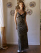 WEST OF MELROSE Leopard Womens Maxi Dress image number 2