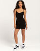 FULL TILT Lace Cami Rib Bodycon Womens Dress image number 2