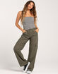 RSQ Womens Mid Rise Cargo Tape Pocket Twill Pants image number 1
