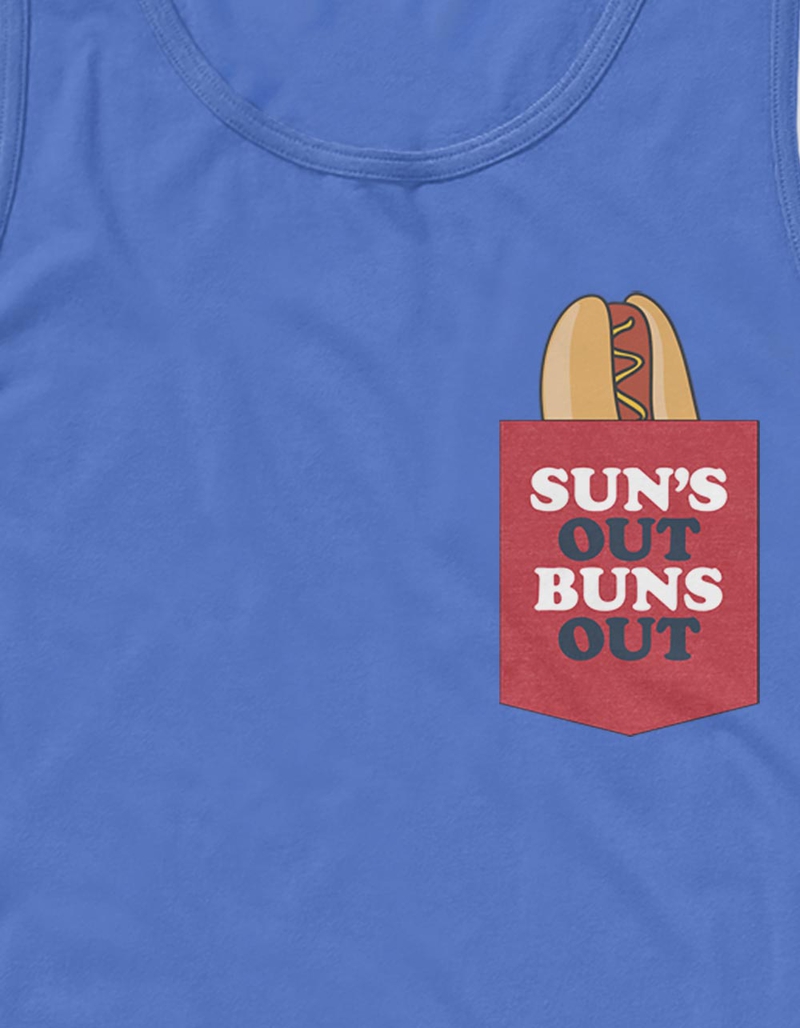 HOT DOG Sun's Out Buns Out Unisex Tank image number 1