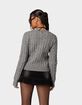 EDIKTED Minka Fitted Cable Knit Sweater image number 4