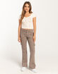 RSQ Womens Low Rise Cargo Flare Pants image number 1