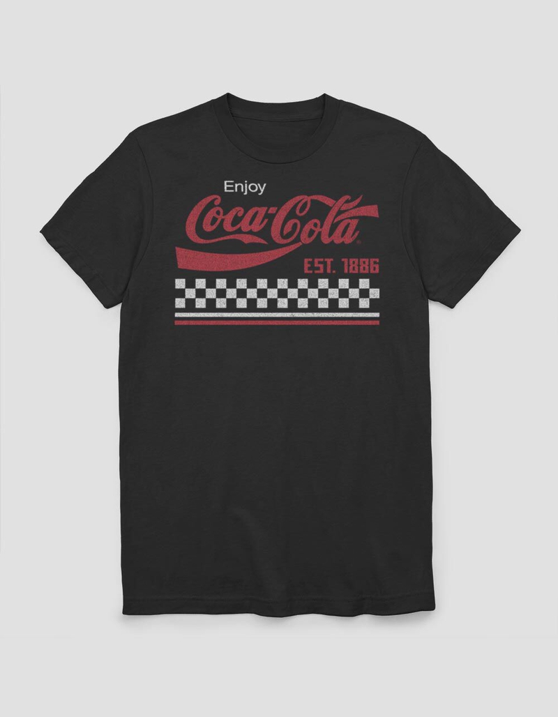 COCA-COLA Coke Checker Stripe Unisex Tee image number 0