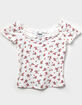 RSQ Girls Floral Bow Detail Top image number 1