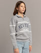 FULL TILT New York Half-Zip Girls Mock Neck Sweatshirt image number 3