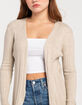 POOF Womens Ribbed Cardigan image number 2