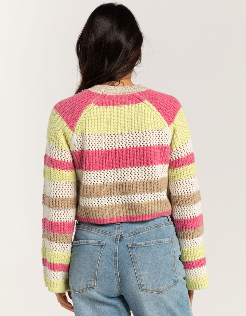 RSQ Womens Mix Stitch Stripe Sweater image number 3