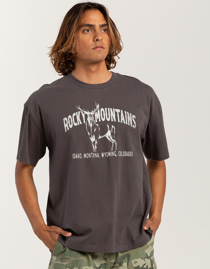 RSQ Mens Oversized Rocky Mountain Tee image number 2
