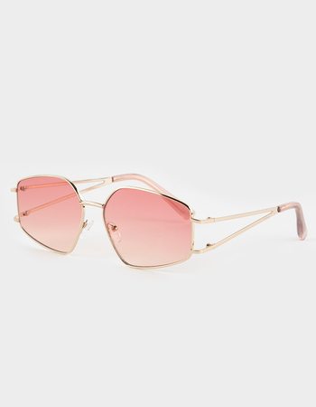 RSQ Ombre Lens Metal Sunglasses