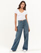 RSQ Womens Wide Leg Carpenter Jeans image number 1