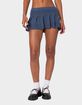 EDIKTED Kiera Pleated Knit Mini Skirt image number 1