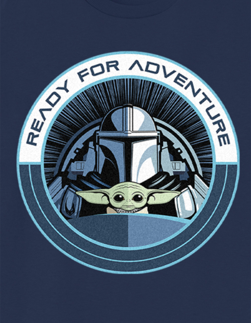 STAR WARS Mandalorian Ready For Adventure Badge Unisex Kids Tee image number 1