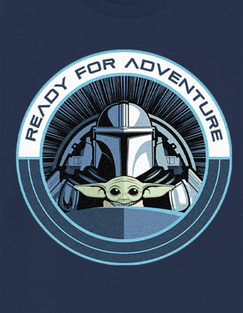 STAR WARS Mandalorian Ready For Adventure Badge Unisex Kids Tee