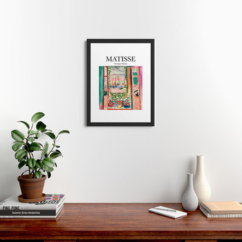 DENY DESIGNS Artily Matisse The Open Window 18" x 24" Framed Art Print