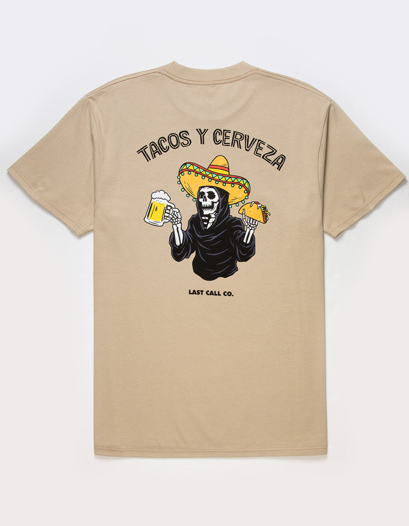 LAST CALL CO. Tacos & Beer Mens Tee image number 0