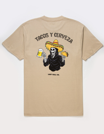 LAST CALL CO. Tacos & Beer Mens Tee