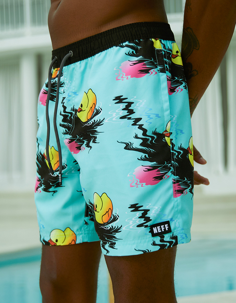 NEFF Ducky Float On Mens 17'' Volley Shorts image number 3