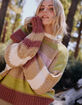 FULL TILT Mix Stitch Stripe Womens Sweater image number 1