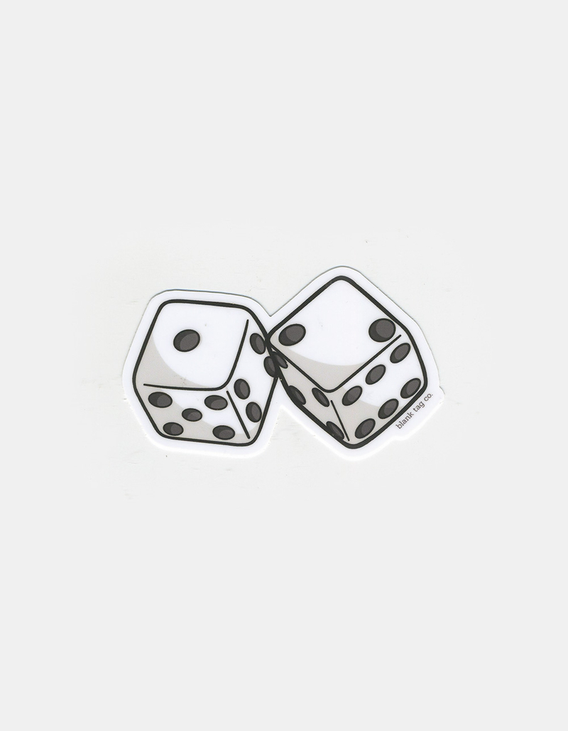 BLANK TAG CO. Pair Of Dice Sticker image number 0