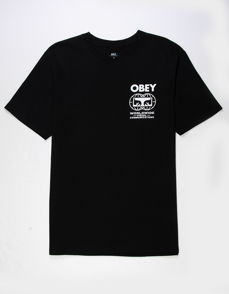 OBEY Global Communications Mens Tee image number 0