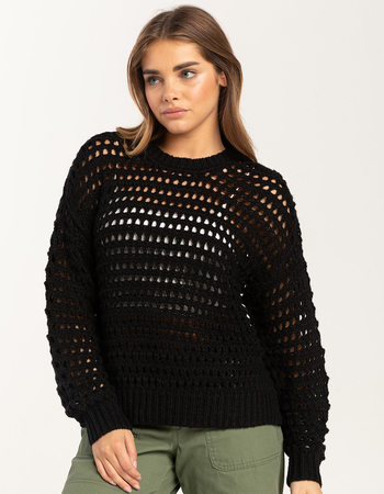 FULL TILT Essentials Open Knit Womens Pullover Sweater