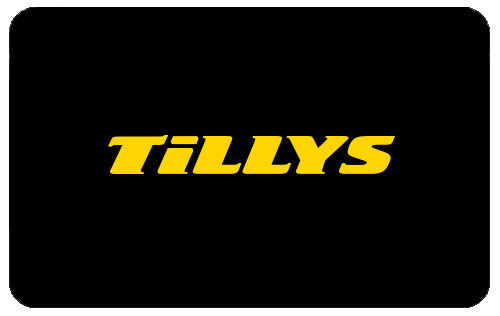 Tillys yellow logo on black background Tillys Yellow