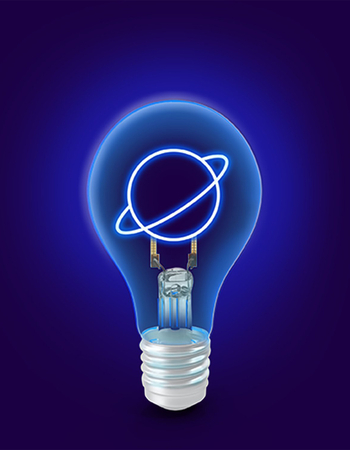 Planet Filament LED Light Bulb
