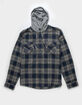 RSQ Mens Plaid Hooded Flannel image number 1