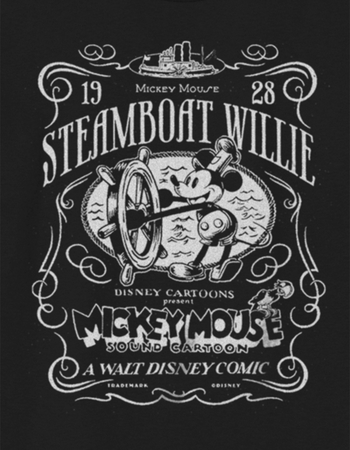 DISNEY 100TH ANNIVERSARY Steamboat Willie Unisex Kids Tee