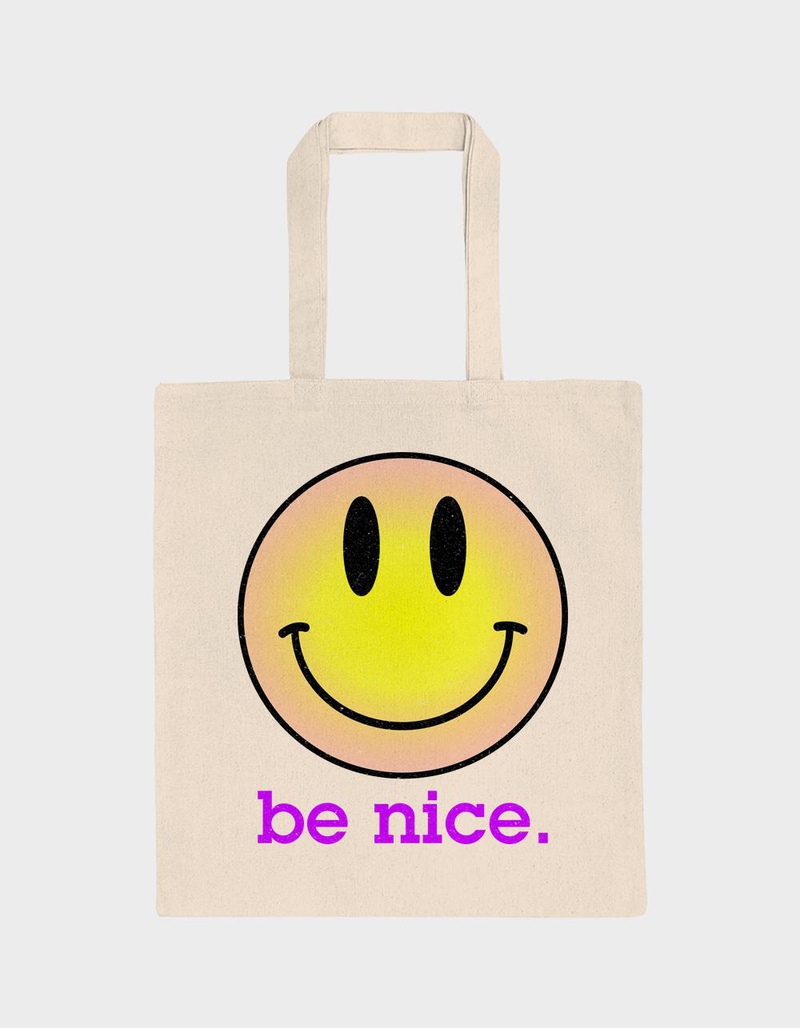 SMILE Be Nice Tote Bag image number 0