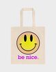 SMILE Be Nice Tote Bag image number 1