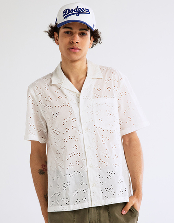 RSQ Mens Eyelet Camp Shirt Primary Image