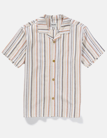RHYTHM Vacation Stripe Mens Button Up Shirt