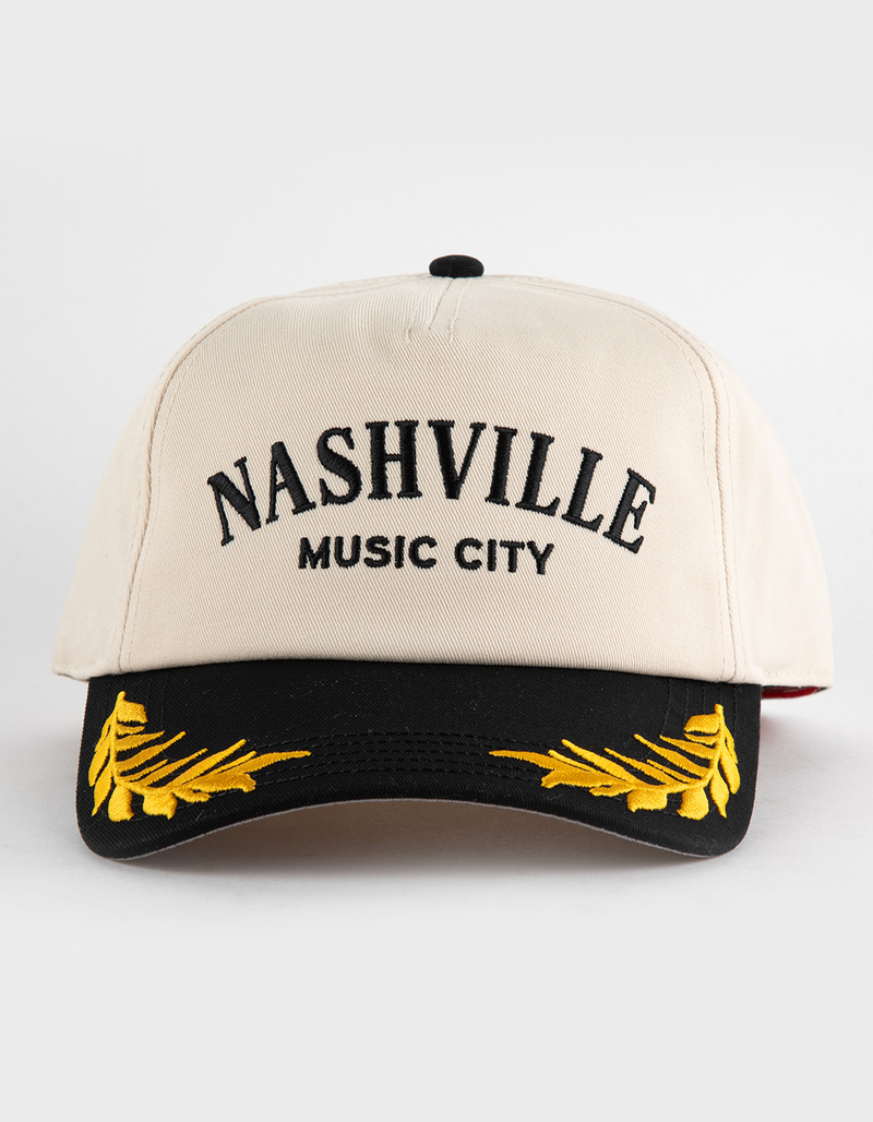 AMERICAN NEEDLE Nashville Music City Snapback Hat image number 1
