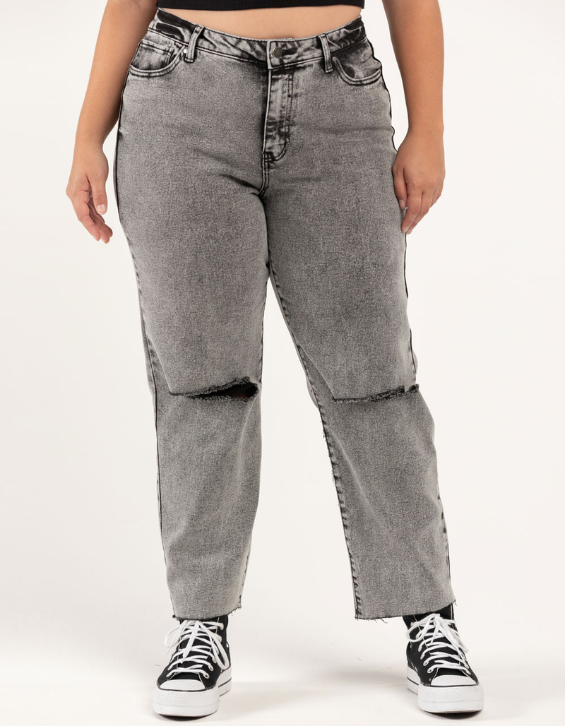RSQ Womens High Rise Straight Leg Jeans image number 8