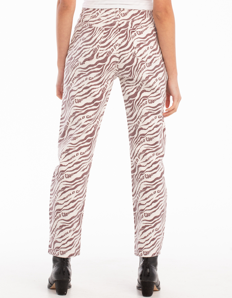 DAISY STREET Womens Zebra Dad Jeans image number 4