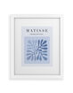 DENY DESIGNS November Art Studio Blue Matisse Exhibition Poster 11" x 14" Framed Art Print image number 1