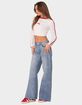 EDIKTED Low Rise Wide Leg Jeans image number 5