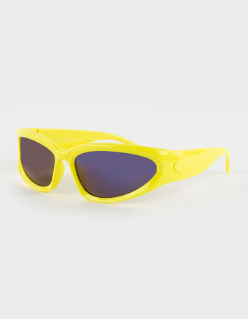 RSQ Chrome Sporty Shield Sunglasses