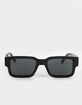 RSQ Thick Bordered Rectangle Sunglasses image number 2