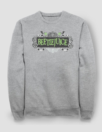 BEETLEJUICE Green Logo Crewneck Sweatshirt