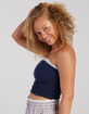 RSQ Womens Lace Trim Tube Top image number 3