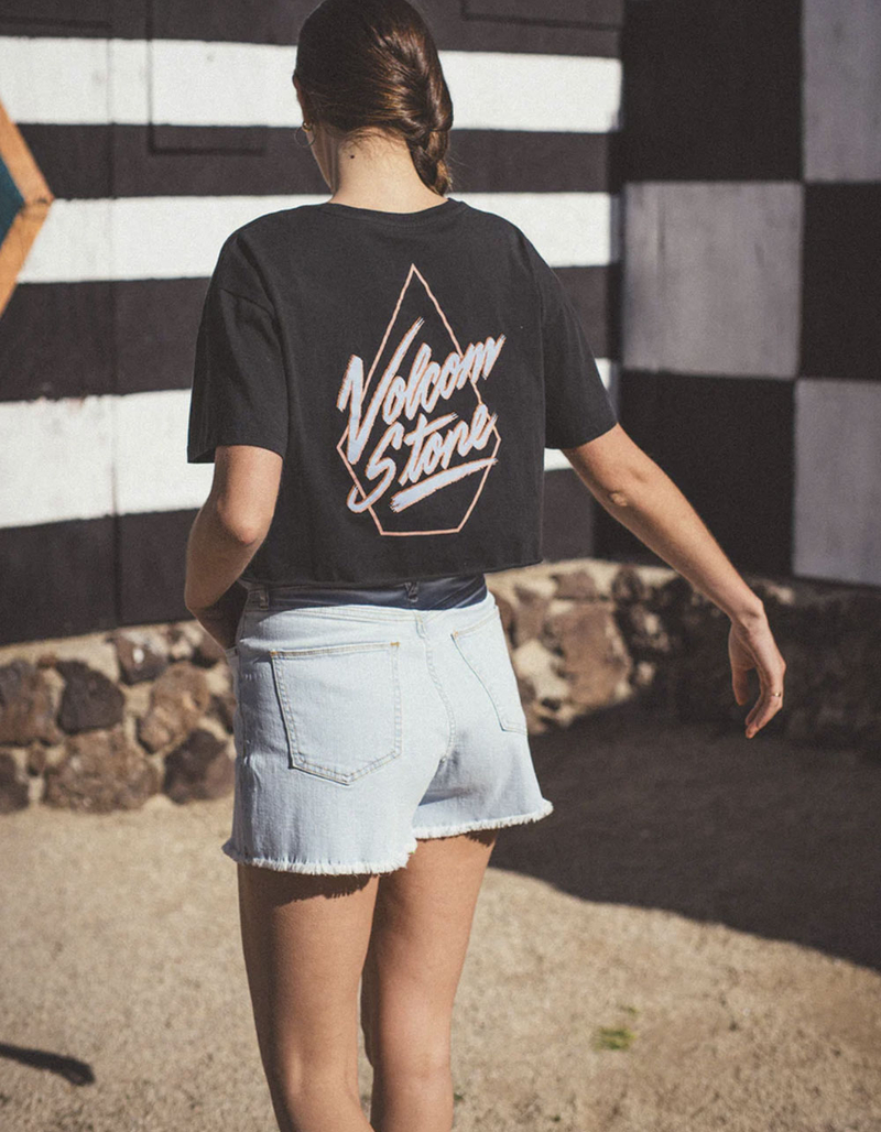 VOLCOM Just A Trim Womens Crop Tee image number 2